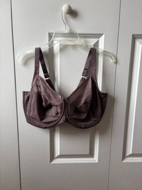 Lilyette Full-Coverage Underwire Bra in Dusty Plum Size 40DDD